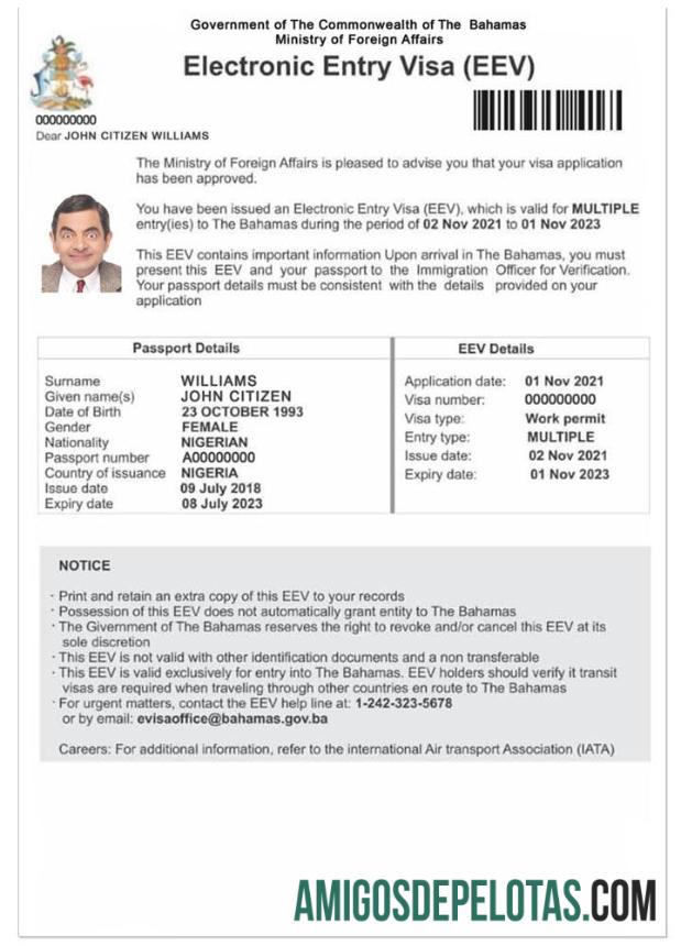 BAHAMAS E Todos baixar para verificação